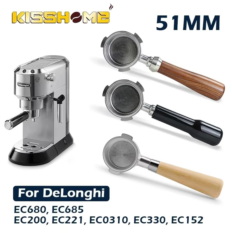 Coffee Tea Making Machine - 2つのカップ,エスプレッソマシン,アクセサリー,デロンギec680 ec685 ec310,51mm