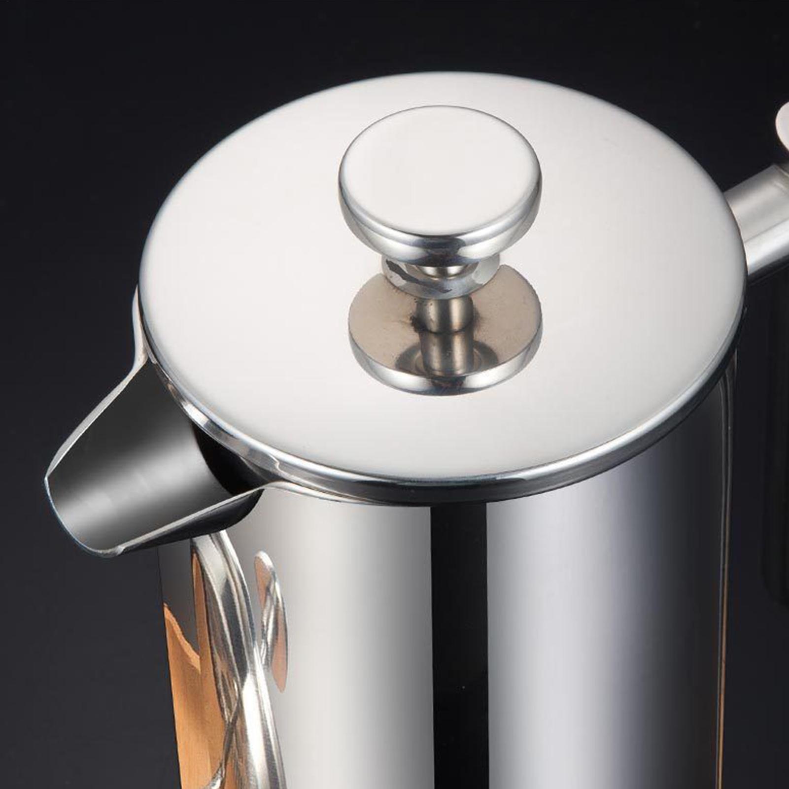 Coffee Tea Press - コーヒープレスポットフィルターシステム耐熱コールドブリューティーポットハンドプレス男性女性専門家愛好家キッチンカフェ用