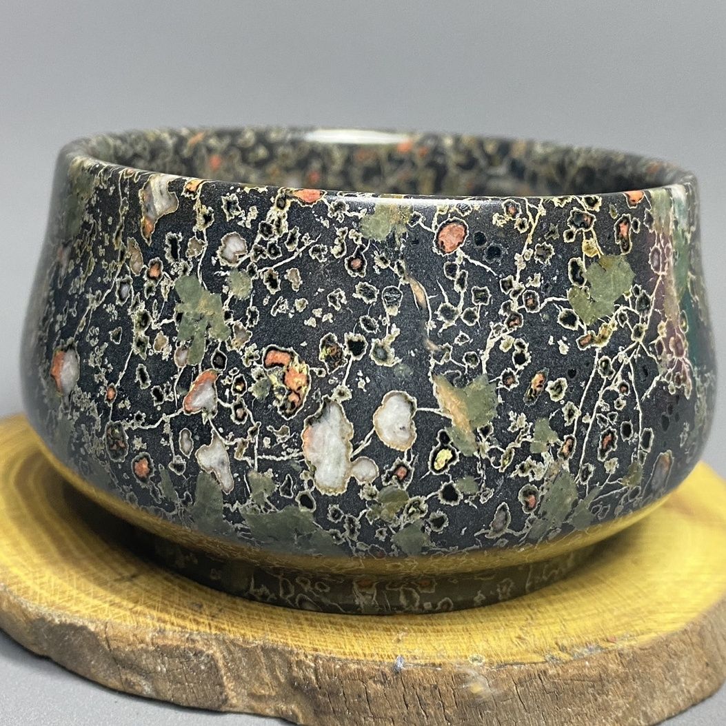 Gongfu Tea Set - 健康的なリラクゼーションのための磁気天然石,トーカupのための伝統的な花柄のコーヒーカップ