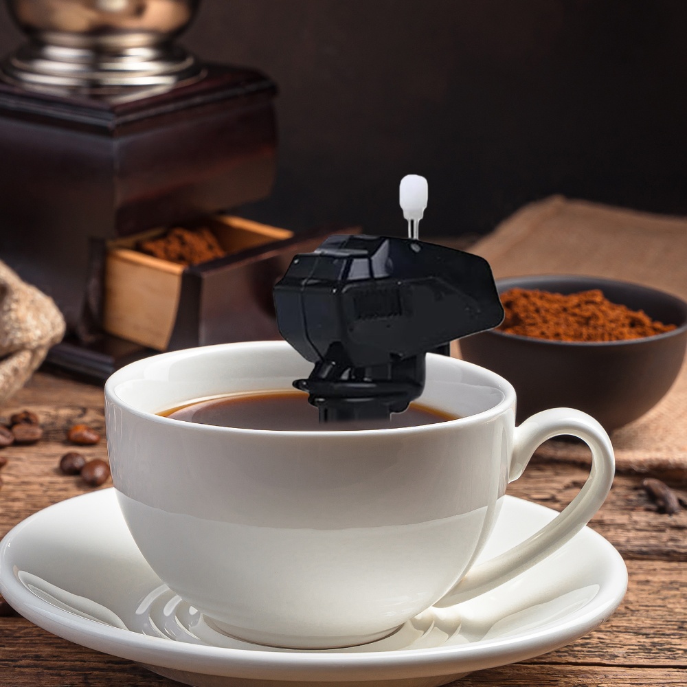 Coffee Tea Drinks - 10個入りボート型コーヒースティラーデバイス、お手入れ簡単、小型電動ドリンクミキシングガジェット、友人や家族へのマグカップ・ティーカップ用ホリデーギフト