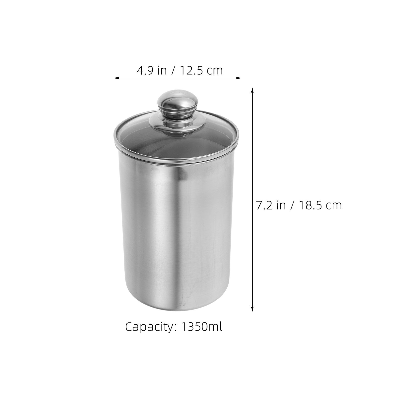 1350ml ステンレス製食品保存容器 密閉キッチンジャー  - Coffee Tea Sugar Canisters のレビューと価格