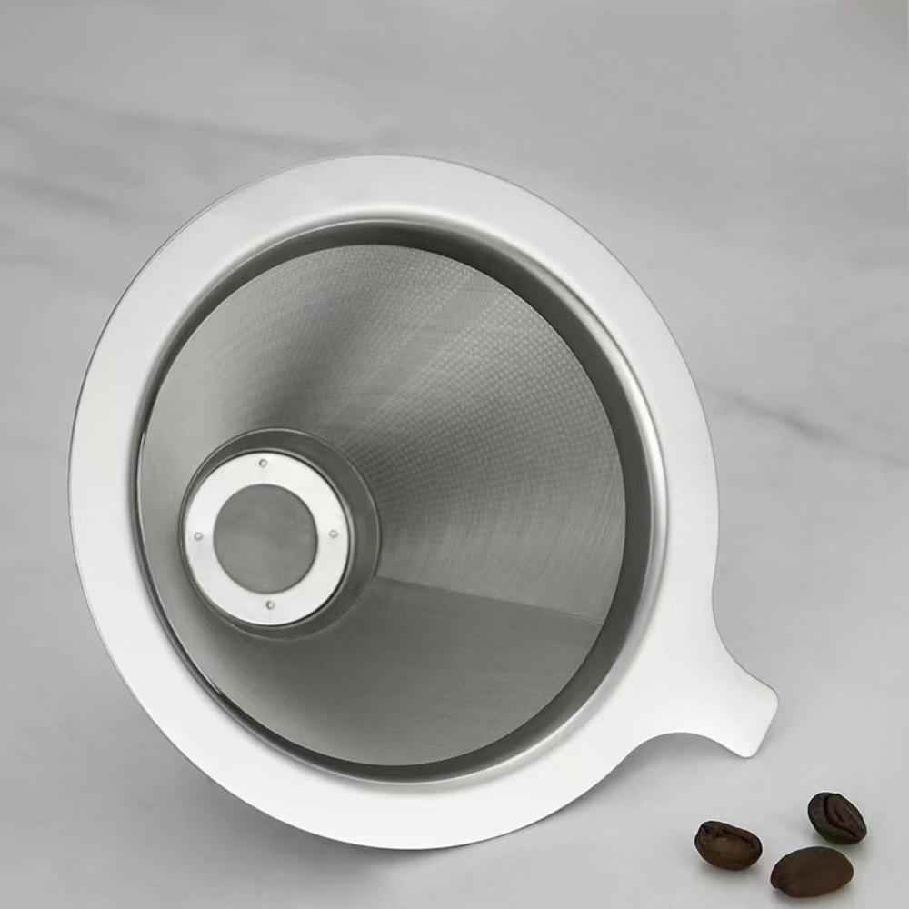 紙を使わない大型再利用可能なコーヒーフィルターストレーナー - Coffee&Tea House Opinie のレビューと価格