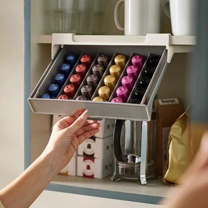コーヒーカプセルホルダー カプセルコーヒー ティーバッグ収納 - Coffee Tea Box のレビューと価格