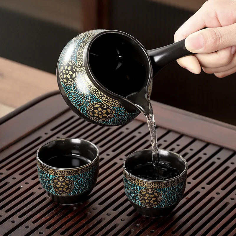 家庭用ティーセットクリエイティブリビングルーム半自動回転カン - Gongfu Tea Set のレビューと価格