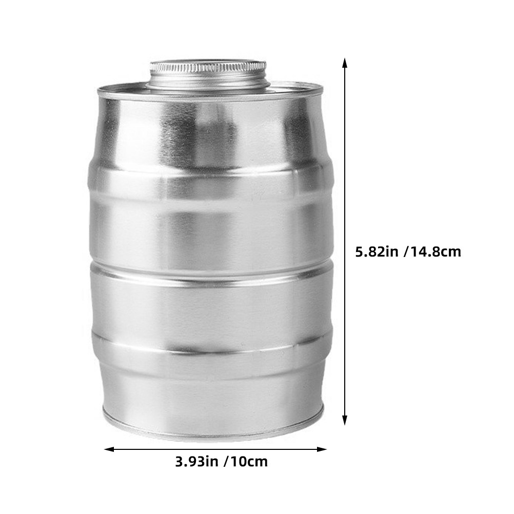 気密性の高いコーヒー缶、バルブ付きワイン樽型のブリキ素材、新 - Coffee Tea And Sugar Canisters のレビューと価格