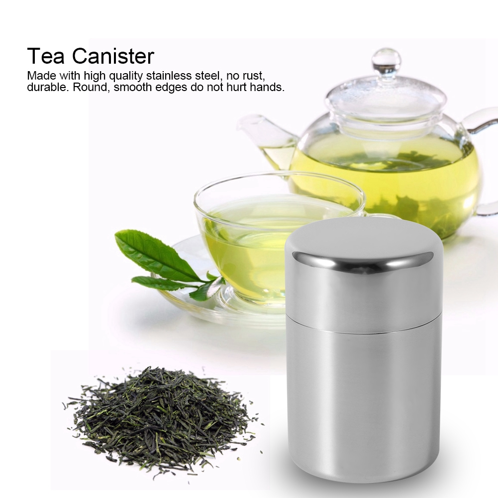 ステンレス製の茶筒、家庭用キッチンキャニスター、紅茶・コーヒ - Coffee Tea And Sugar Canisters のレビューと価格