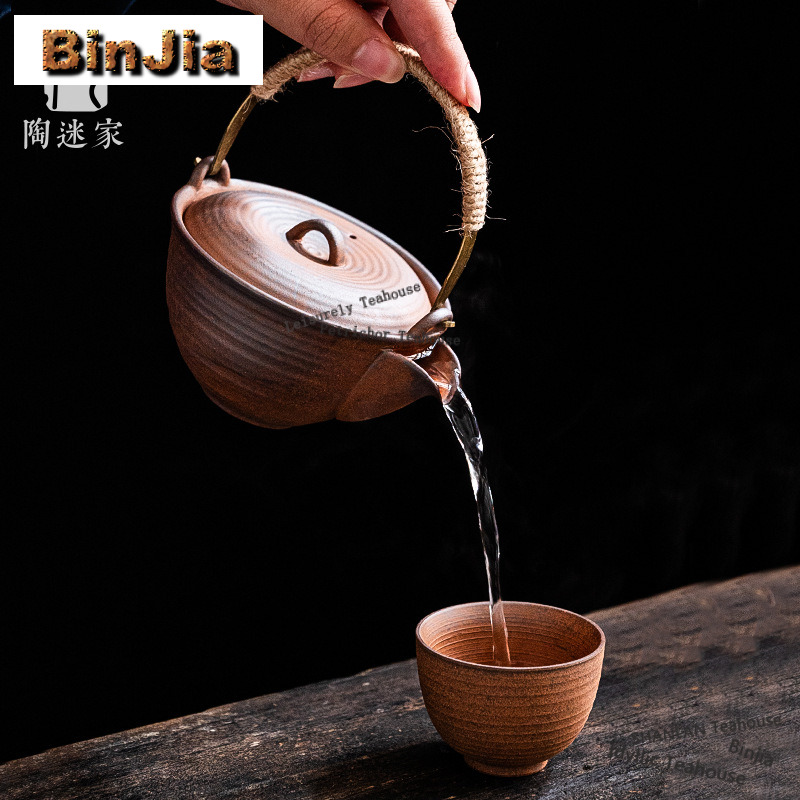 古岩泥温茶ティーポット（取っ手付き）、ストーブセット、茶焙煎 - Gongfu Tea Set のレビューと価格