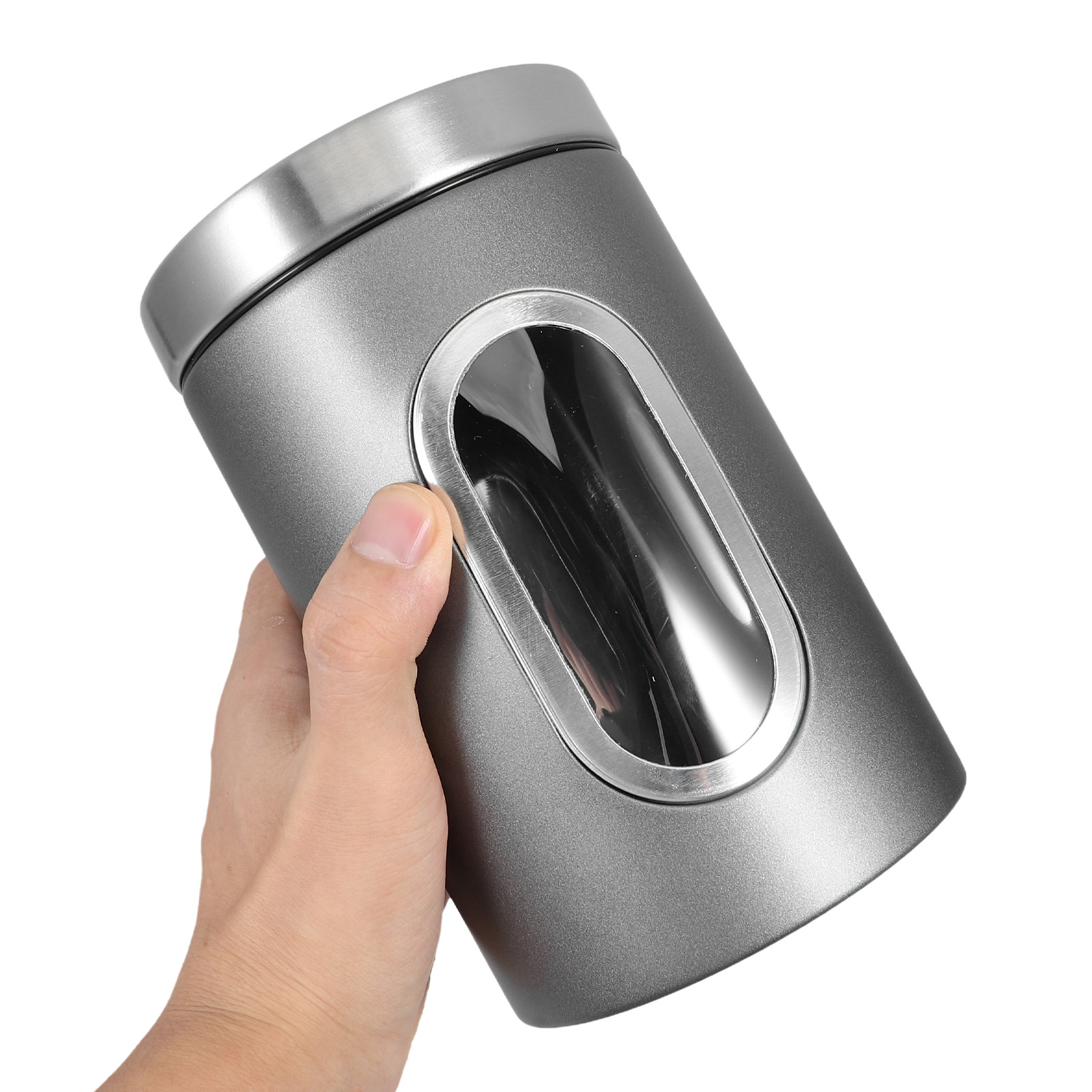 ステンレス製保存容器 シルバーグレー 密閉キッチン容器 コー - Coffee Tea Sugar Canisters のレビューと価格