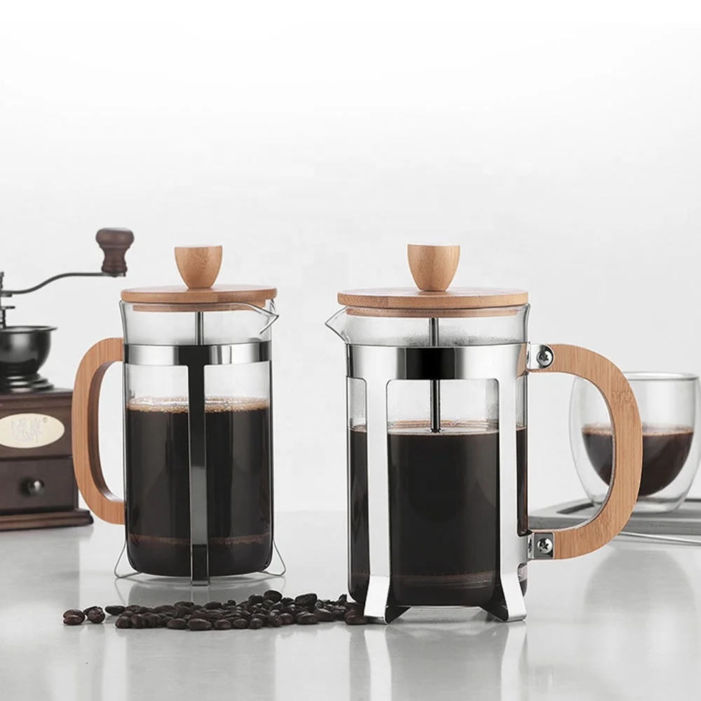 350/600mlステンレス製プレス式ポット 食品グレード  - Coffee Tea Press のレビューと価格