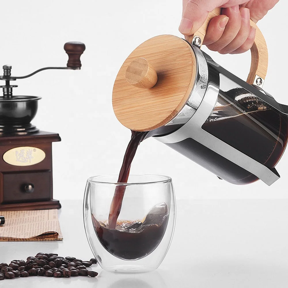 350/600mlステンレス製プレス式ポット 食品グレード  - Coffee Tea Press のレビューと価格