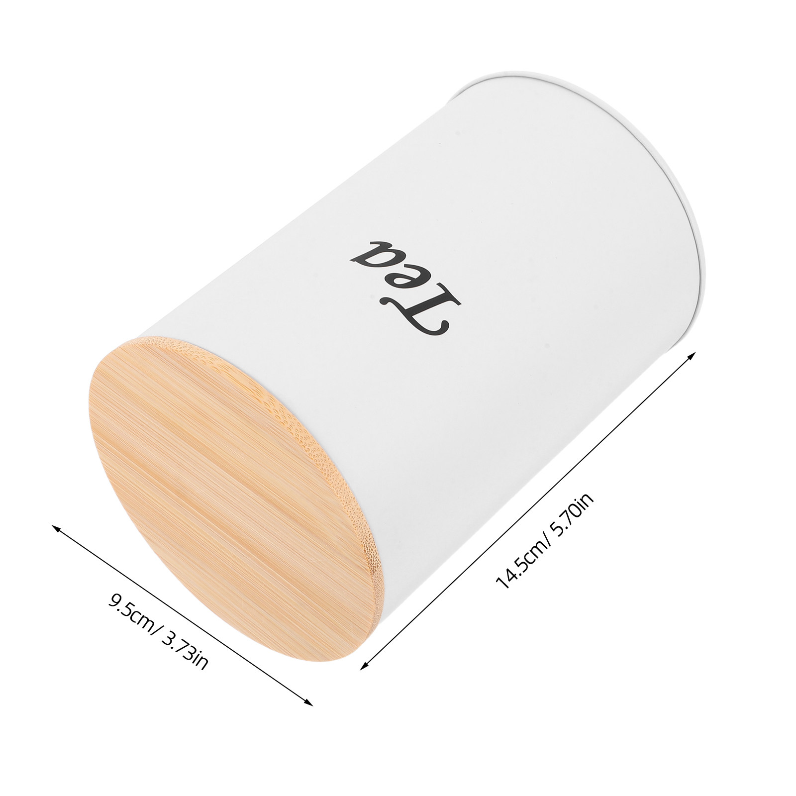 3個セット 密閉丸型キャニスター 亜鉛メッキ鉄製 竹製蓋付き - Coffee Tea And Sugar Canisters のレビューと価格