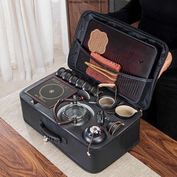 新しいポータブル旅行用茶器セット、屋外車載用電気ケトル＆ G - Gongfu Tea Set のレビューと価格