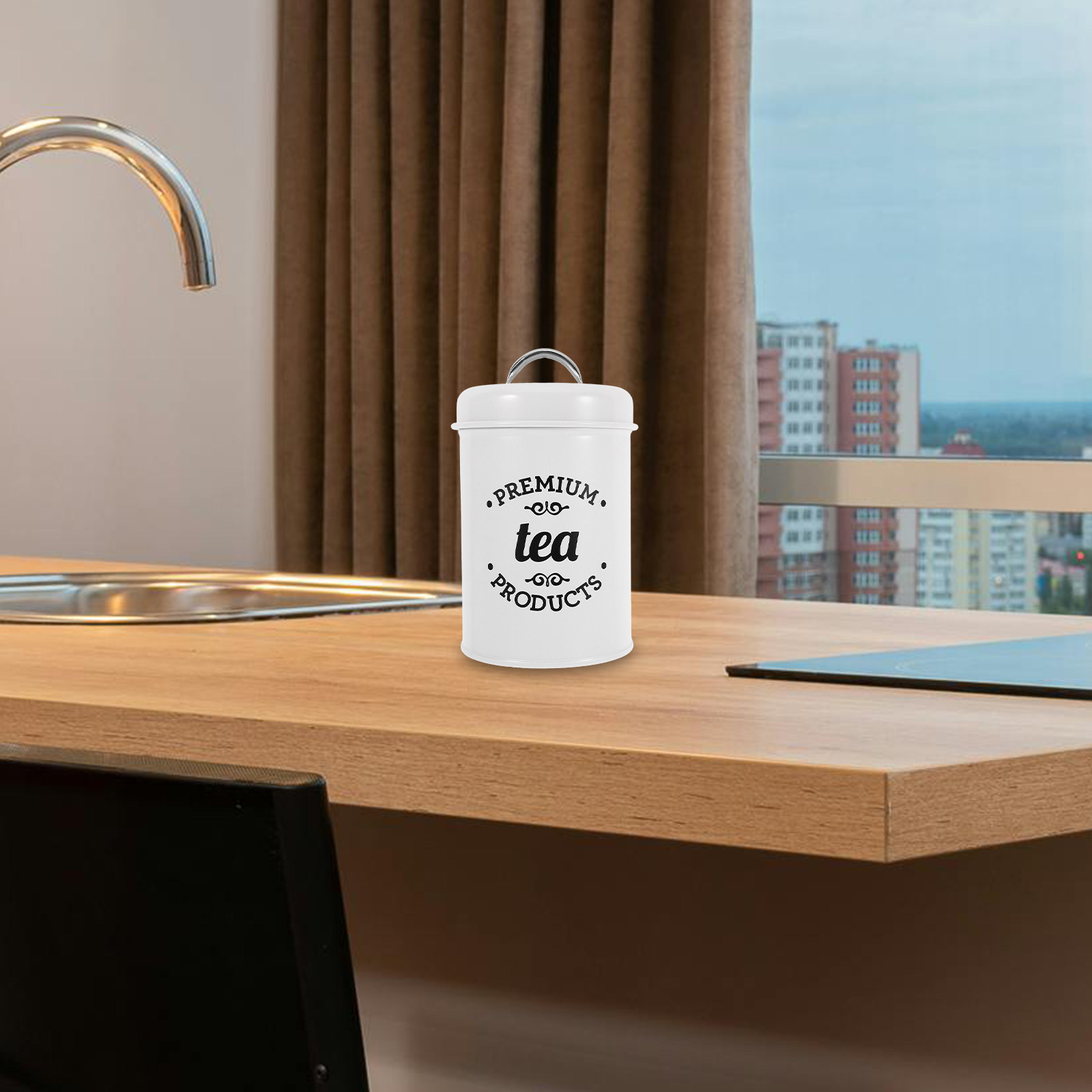 コーヒー、砂糖、スナック、紅茶の保存用密閉金属容器セット キ - Coffee Tea And Sugar Canisters のレビューと価格