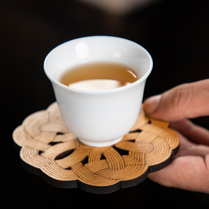 10ピース/パック徳化高白の磁器純粋な白のセラミックティーカ - Gongfu Tea Set のレビューと価格