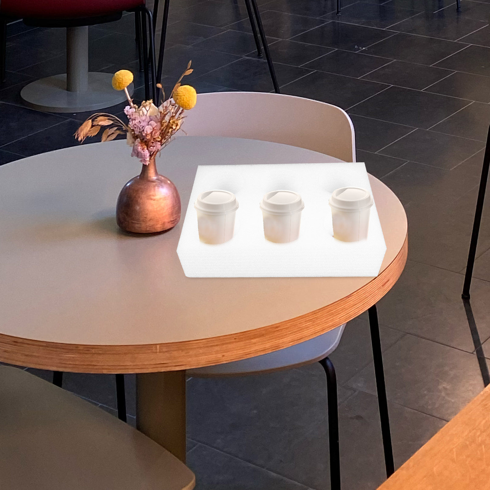 2個入り飲料カップホルダートレイ、多穴ドリンクキャリア、コー - Coffee Tea Drinks のレビューと価格