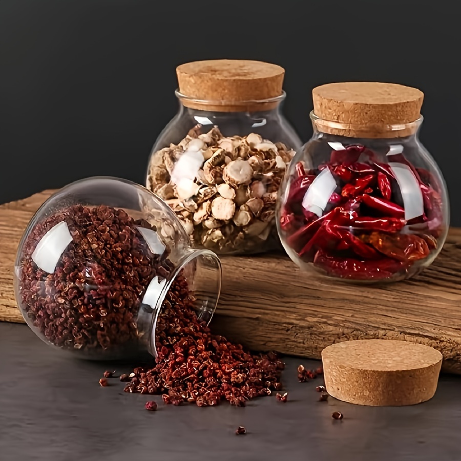 透明ガラス収納キャニスター、コーヒー用の丸い装飾的な小さなコ - Coffee Tea Sugar Canisters のレビューと価格