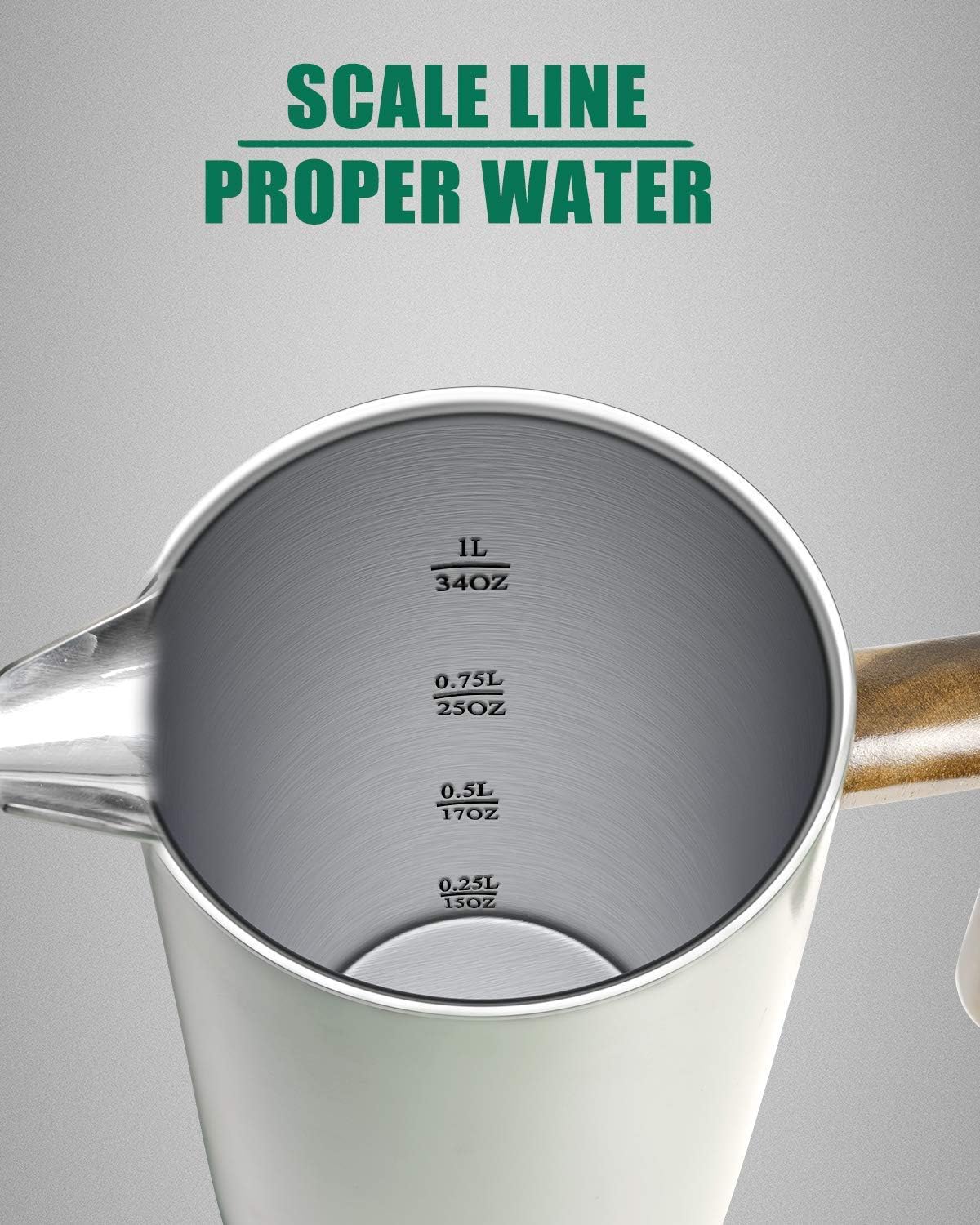 POLIVIAR 34オンス フレンチプレス コーヒーメーカ - Coffee Tea Press のレビューと価格