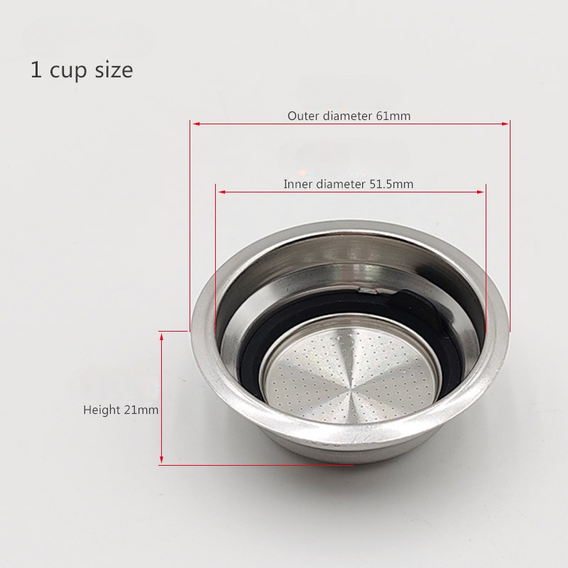 51 ミリメートル加圧多孔質フィルターステンレス鋼二層コーヒ - Coffee Tea Making Machine のレビューと価格