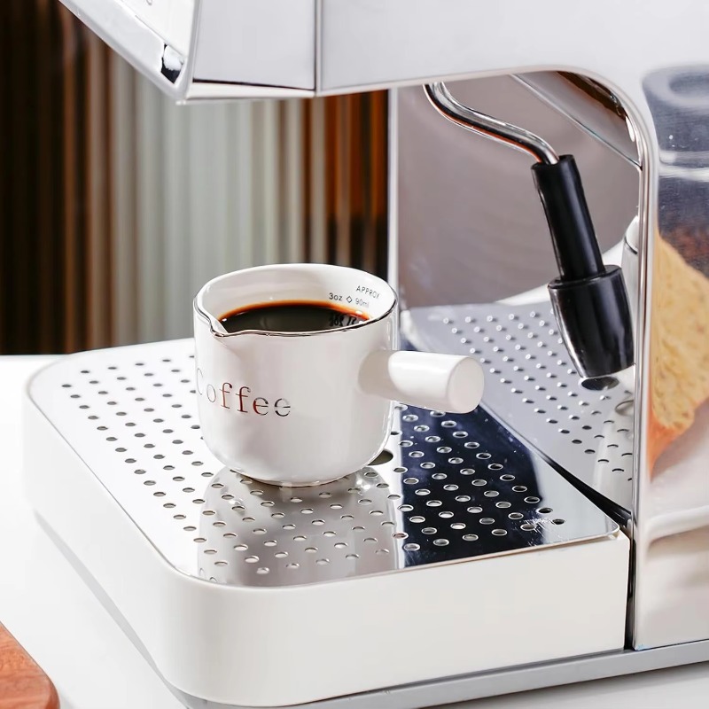 ハンドル付きミニセラミックコーヒーカップ,V字型注ぎ口,ミル - Coffee Tea With Milk のレビューと価格