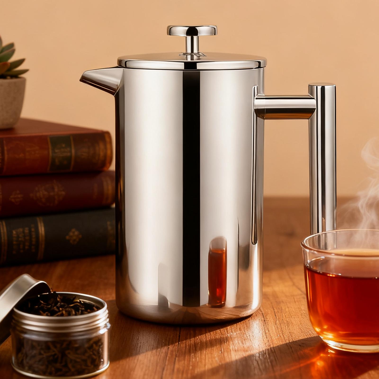 コーヒープレスポットフィルターシステム耐熱コールドブリューテ - Coffee Tea Press のレビューと価格