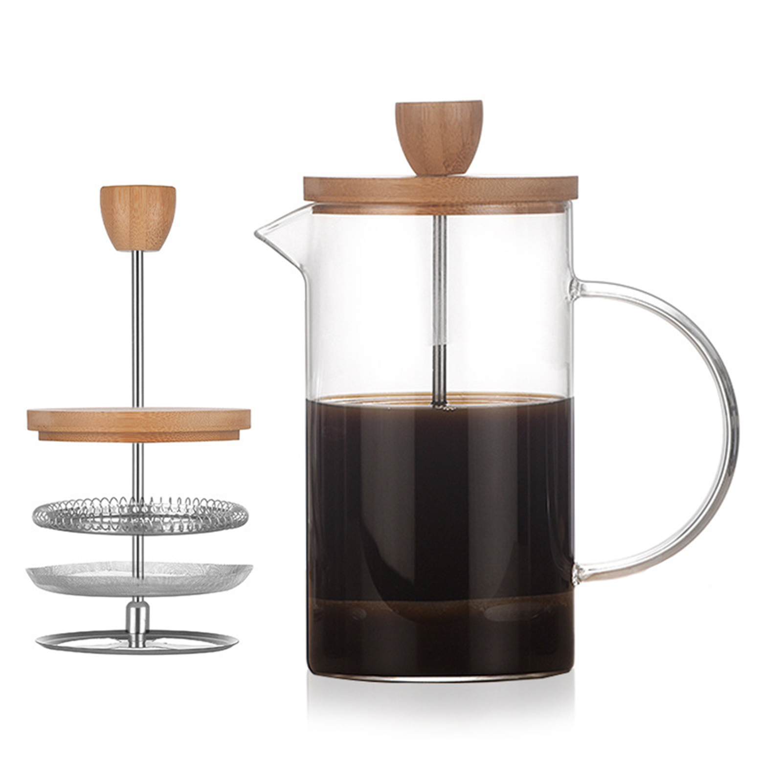 多用途ホームフレンチフィルタープレスポット多機能コーヒー愛好 - Coffee Tea Press のレビューと価格