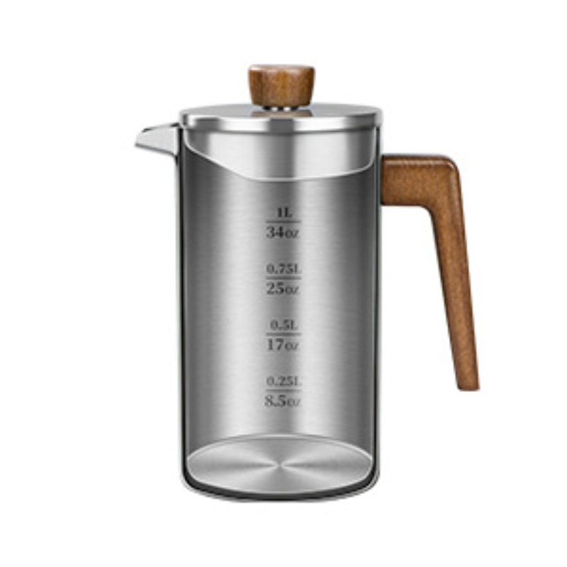 JUSTINLAU 1000ml ステンレス鋼フレンチプレス - Coffee Tea Press のレビューと価格