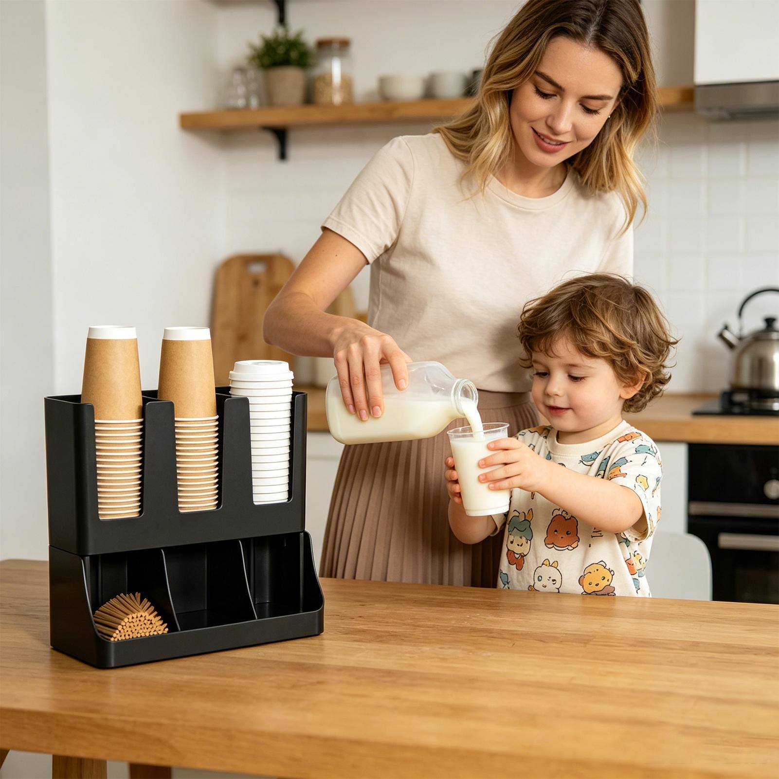 コーヒーステーションオーガナイザー壁掛け大容量収納コーヒーセ - Tea Coffee Set Up のレビューと価格