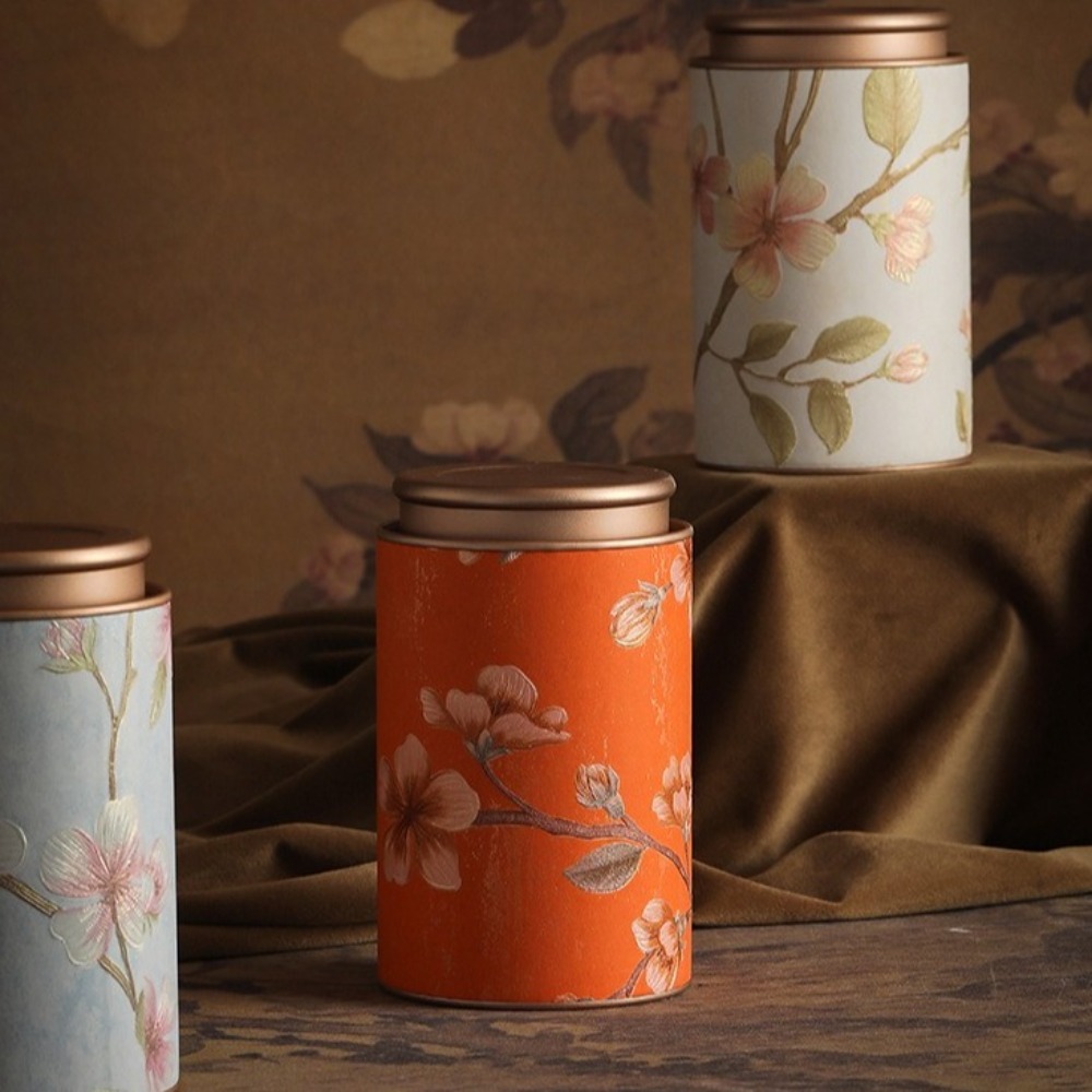創造的な新しい中国風茶缶ミニポータブル茶包装箱金属製空茶密封 - Coffee Tea And Sugar Canisters のレビューと価格