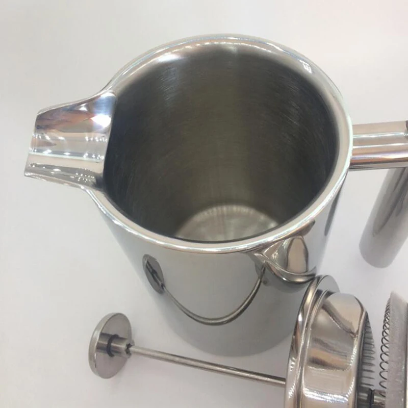 二重壁断熱コーヒーポットフィルター耐熱フレンチプレスコーヒー - Coffee Tea Press のレビューと価格
