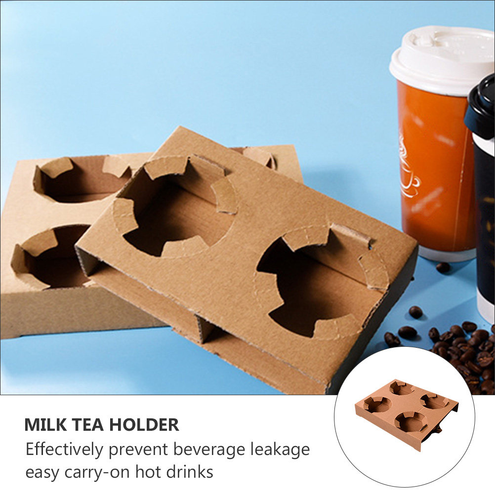10 個環境に優しい生分解性紙ドリンクキャリアトレイコーヒー - Coffee Tea Drinks のレビューと価格