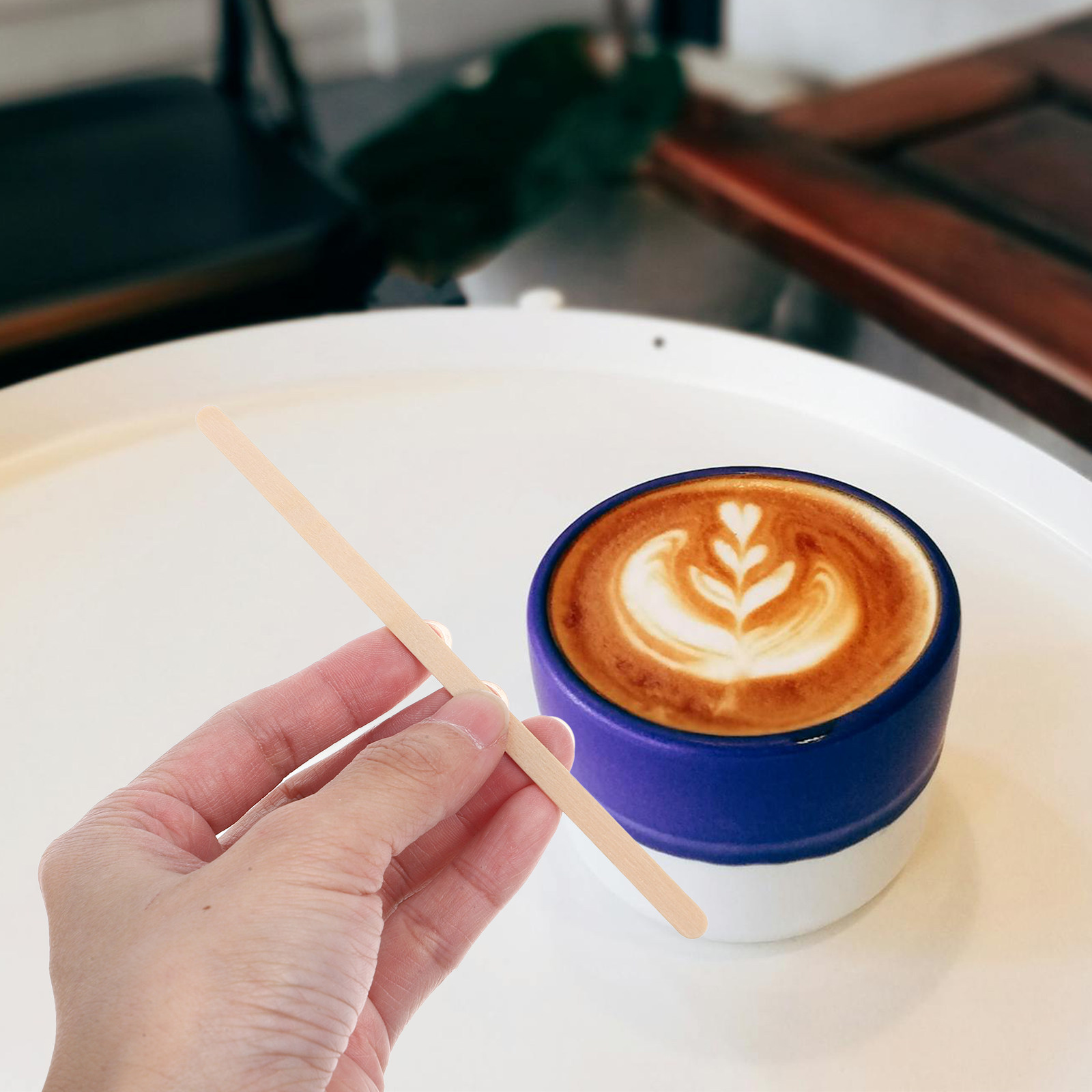1000本入り木製コーヒースティック 環境に優しい使い捨てド - Coffee Tea Drinks のレビューと価格