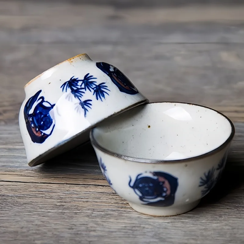 1PC 30ml 手描き中国書道ティーカップ - 磁器 Go - Gongfu Tea Set のレビューと価格