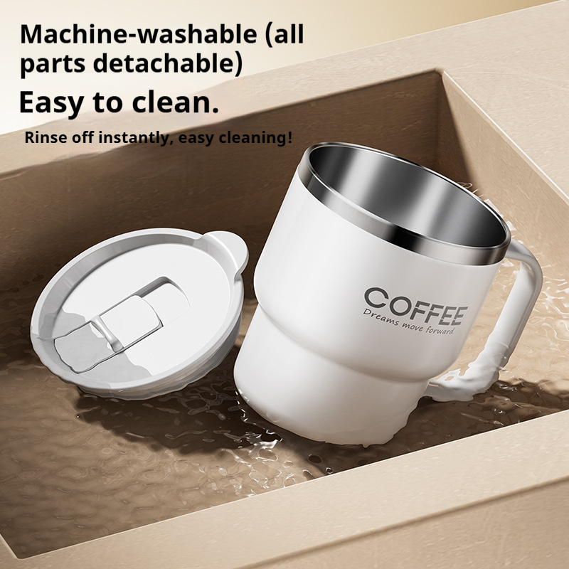 400 ミリリットルステンレス鋼コーヒーマグハンドル付きポー - Coffee Tea Weight Loss のレビューと価格