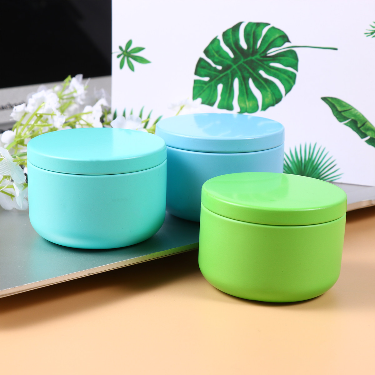 4個入り頑丈なブリキ製漏れ防止保存容器、お茶、コーヒー、砂糖 - Canister Coffee Sugar Tea のレビューと価格