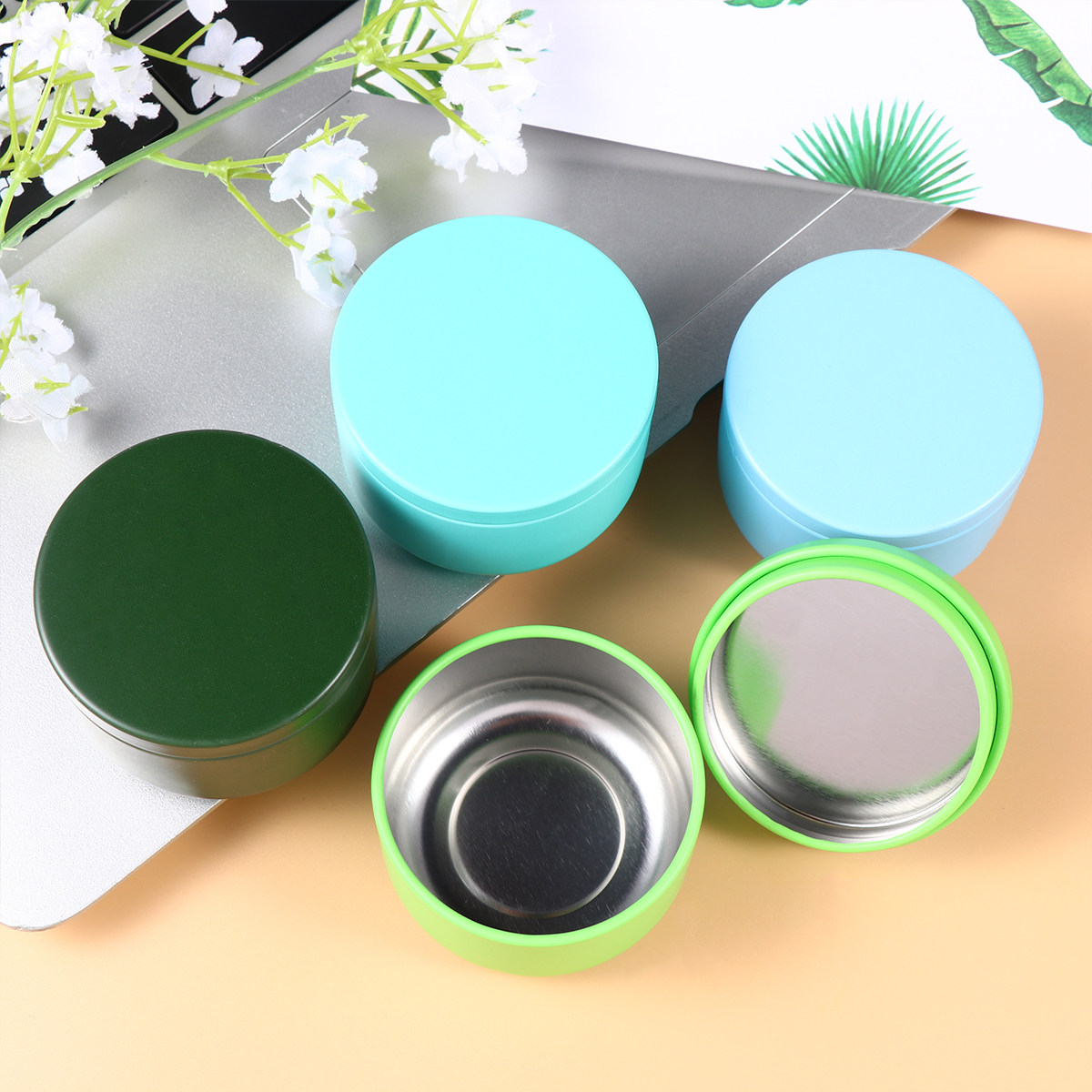 4個入り頑丈なブリキ製漏れ防止保存容器、お茶、コーヒー、砂糖 - Canister Coffee Sugar Tea のレビューと価格