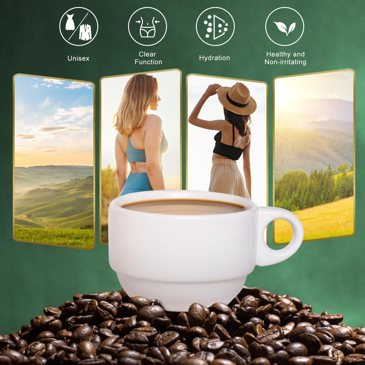 18 ピース/箱プレミアムスリムグリーンコーヒー減量超安全高 - Coffee Tea Weight Loss のレビューと価格