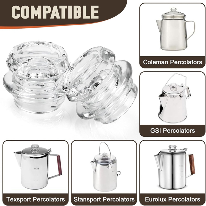 コーヒーパーコレーターガラストップ交換用ガラスパーコレーター - Coffee&Tea House Opinie のレビューと価格