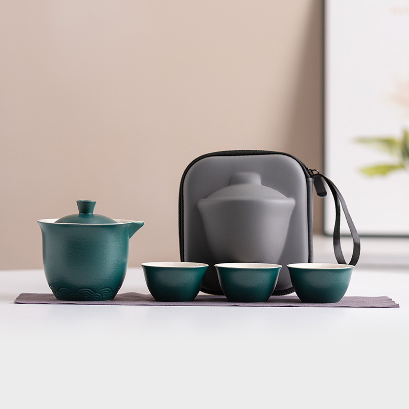 陶磁器製携帯茶器セット、カンフー茶キット一式、キャリーバッグ - Gongfu Tea Set のレビューと価格