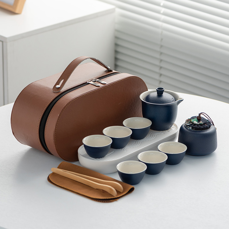 陶磁器製携帯茶器セット、カンフー茶キット一式、キャリーバッグ - Gongfu Tea Set のレビューと価格