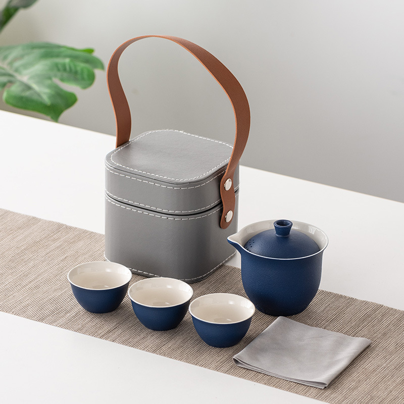陶磁器製携帯茶器セット、カンフー茶キット一式、キャリーバッグ - Gongfu Tea Set のレビューと価格