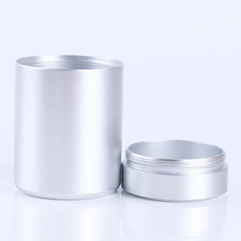 旅行用のポータブル密閉ミニジャー,ステンレス鋼,防湿,無地, - Coffee Tea And Sugar Canisters のレビューと価格