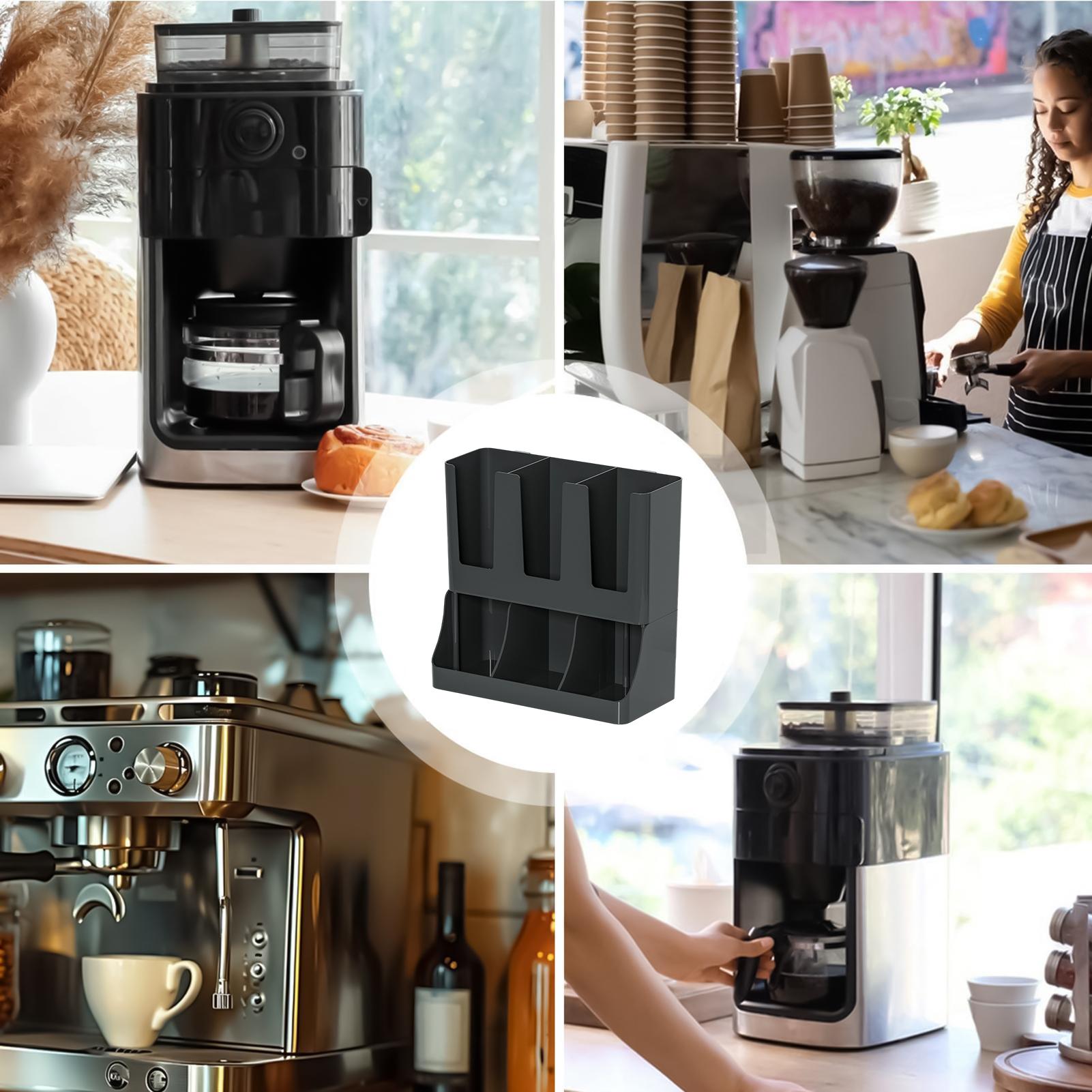 コーヒーオーガナイザー 6コンパートメント カウンタートップ - Tea Coffee Set Up のレビューと価格