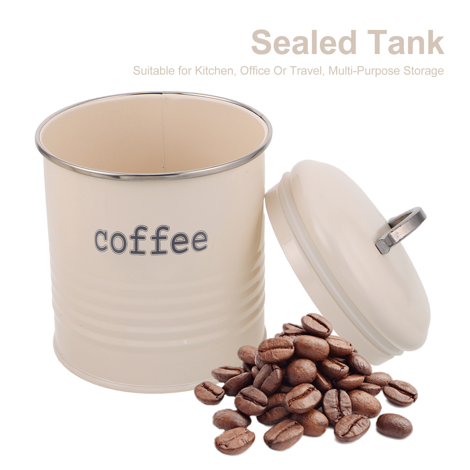 3個セット 密閉コーヒー豆容器セット 気密茶葉砂糖キャニスタ - Coffee Tea And Sugar Canisters のレビューと価格