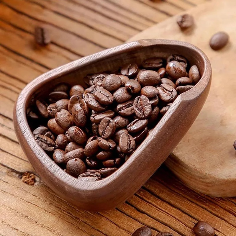 コーヒー豆用量トレイ無垢材クルミ豆シャベルスクープメジャーテ - Coffee Tea Catering のレビューと価格